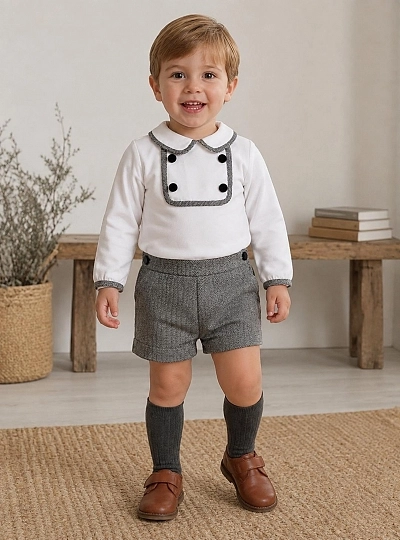 3-piece set for boys, Foque Reindeer with wool sweater 3-piece set for boys, Foque Reindeer with wool sweater