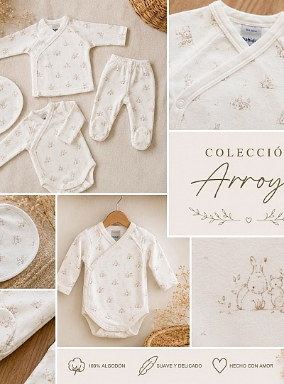 Arroyo baby's first outfit set, 100% cotton Arroyo baby's first outfit set, 100% cotton