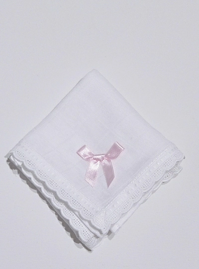 Babita of white gauze with bow and lace. 4 colors