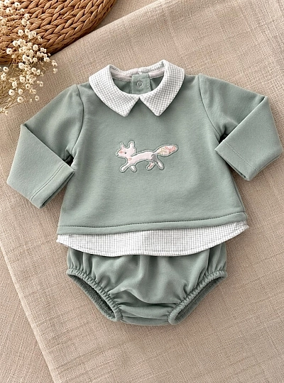 Baby Boy Green Sweater and Shorts Set – Bosco Baby Boy Green Sweater and Shorts Set – Bosco
