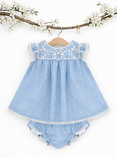 Baby dress and blue panties from the Surrey collection