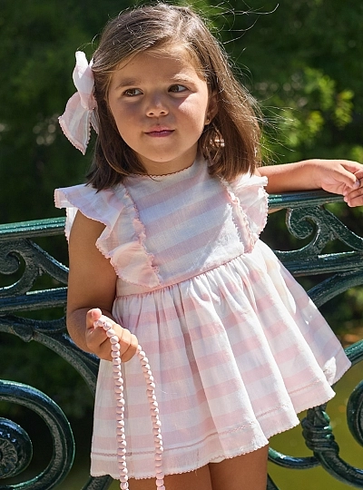 Baby dress and linen bloomers from the Cup Cake collection
