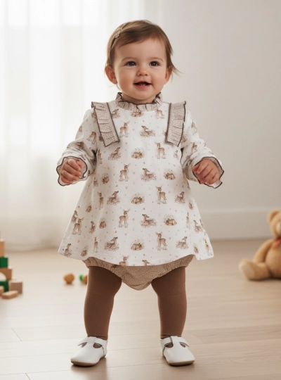 Baby dress and panty set from Foque La Montaña Collection