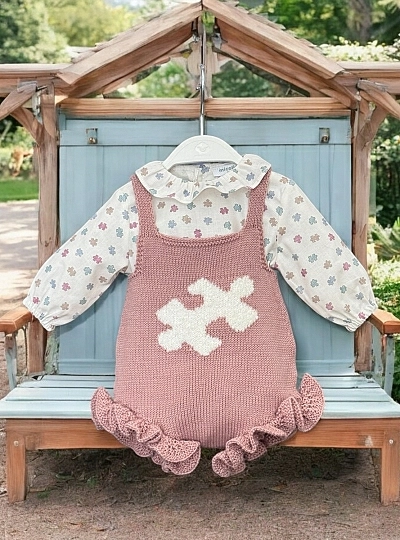Baby girl romper and blouse set, Antonella collection