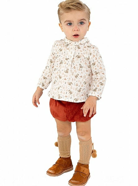 Blouse and bloomers set fox collection