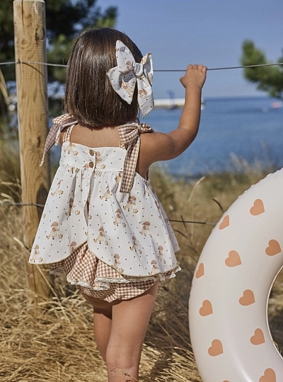 Blouse and briefs set from the Mini Martinicas Collection