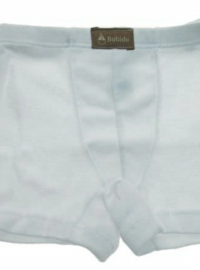 Boxer blanco de algodón 100 % tallas 2 y 4 años