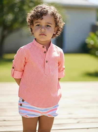 Boy's blouse and bloomer set from the Bike collection