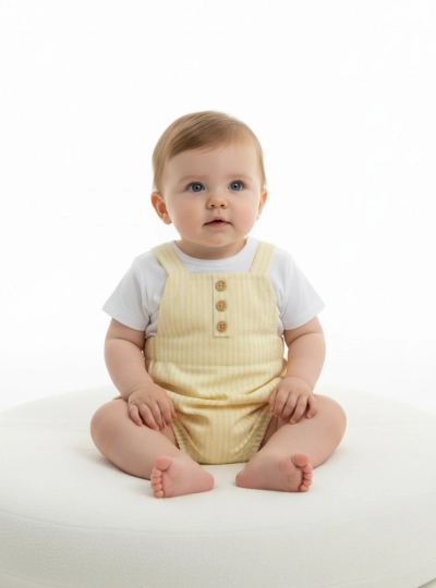 Boys' set: dungarees and t-shirt - Stripes Collection Boys' set: dungarees and t-shirt - Stripes Collection