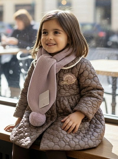 Bufanda unisex de punto con borlas Bufanda unisex de punto con borlas