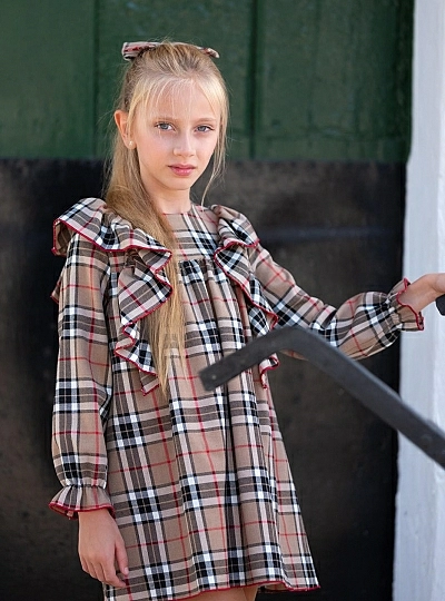 Burberry collection dress by Mon Petit Bonbon Burberry collection dress by Mon Petit Bonbon