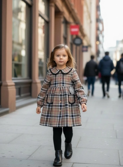 Burberry collection dress by Mon Petit Bonbon Burberry collection dress by Mon Petit Bonbon