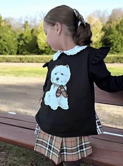 Burberry collection girl's set by Mon Petit Bonbon Burberry collection girl's set by Mon Petit Bonbon