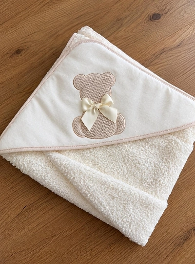 Capa de Baño Bebé con Capucha 100% Algodón | 100x100 cm Capa de Baño Bebé con Capucha 100% Algodón | 100x100 cm