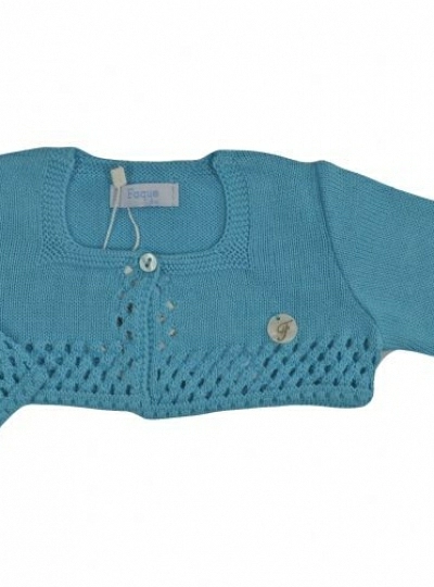 Chaqueta bolero aguamarina unisex marca Foque. P-V Chaqueta bolero aguamarina unisex marca Foque. P-V