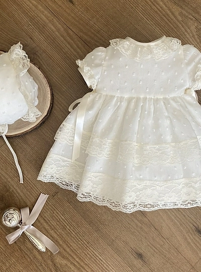 Christening outfit Dress and hood. Various sizes Christening outfit Dress and hood. Various sizes