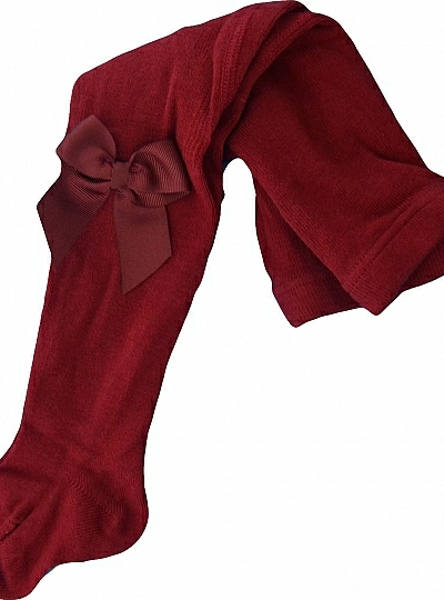 Condor Leggings with garnet bow in garnet color (575) O-Winter Condor Leggings with garnet bow in garnet color (575) O-Winter