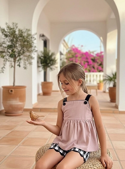 Conjunto Blusón y short colección Noir