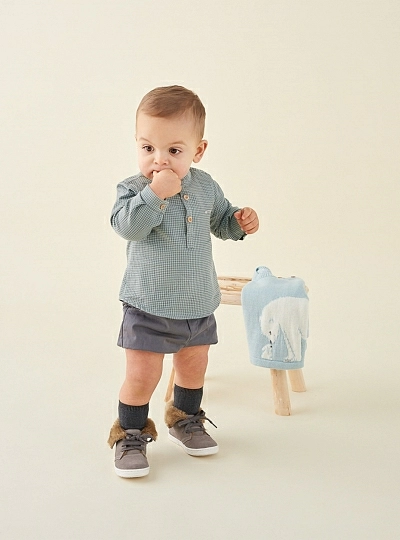 Conjunto camisa con bombacho o pantalón. Colección Amistad de Foque.