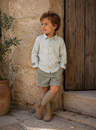 Conjunto Camisa y Pantalón Niño Buddy de Lolittos Conjunto Camisa y Pantalón Niño Buddy de Lolittos