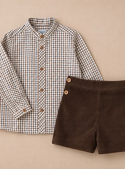 Conjunto de camisa y pantalón para niño colección Castaña