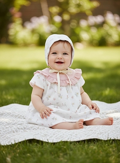 Conjunto Jesusito con capota y braga Colección Provenzal Conjunto Jesusito con capota y braga Colección Provenzal