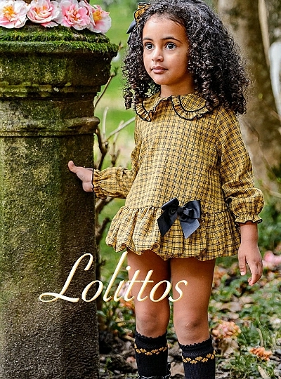 Conjunto jesusito y braga para niña colección Globo de Lolittos Conjunto jesusito y braga para niña colección Globo de Lolittos