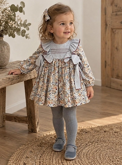 Conjunto niña Jesusito y Braga Colección Preppy de Copo Conjunto niña Jesusito y Braga Colección Preppy de Copo