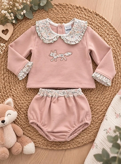 Conjunto Niña Sudadera y Braga Colección Bosco Conjunto Niña Sudadera y Braga Colección Bosco