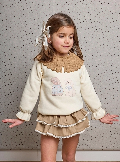 Conjunto niña sudadera y braga colección Snoopy La Martinica Conjunto niña sudadera y braga colección Snoopy La Martinica