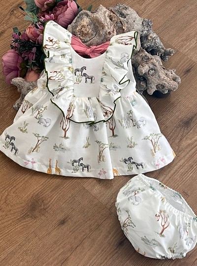 Conjunto para niña colección Safari de Mon Petit Bonbon