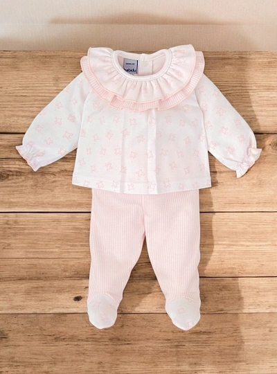 Conjunto para niña de algodón colección Aire