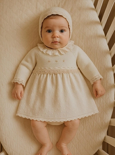 Conjunto para niña de tres piezas. especial ceremonia