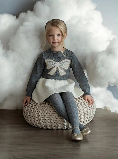 Conjunto para niña jersey y falda colección Lazo Conjunto para niña jersey y falda colección Lazo