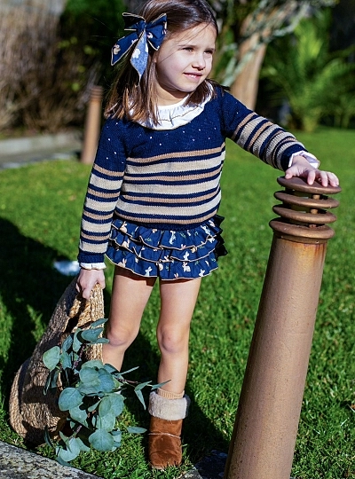 Conjunto para niña tres piezas de La Martinica Colección tambor