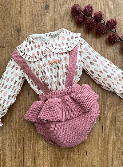 Conjunto para niña. Blusa y ranita Colección Adriatic