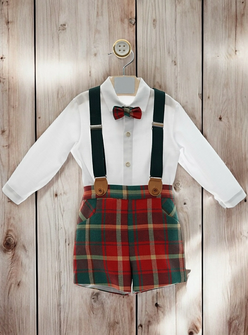 Conjunto para niño 4 piezas colección Tartán