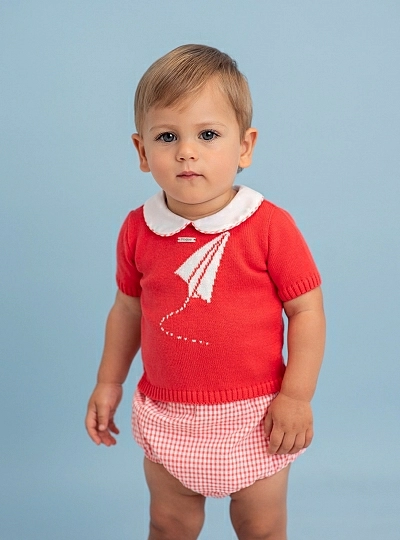 Conjunto para niño colección coral Flower de Foque.