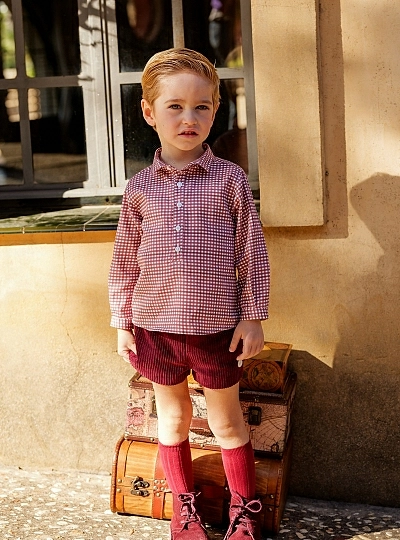 Conjunto para niño colección Sueños de vichy de Cocote