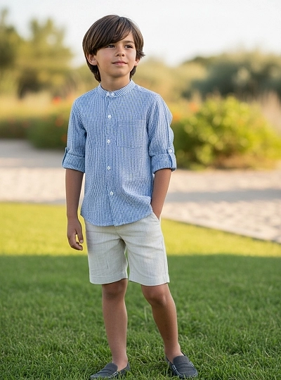 Conjunto para niño de camisa y pantalón Colección Marmolina