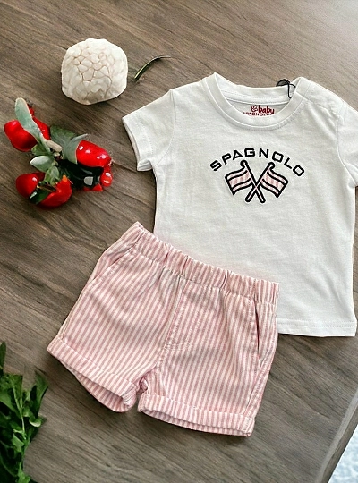 Conjunto para niño de spagnolo Camiseta y pantalón.