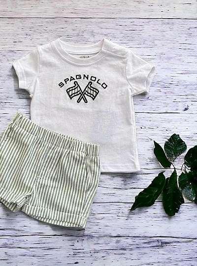 Conjunto para niño de spagnolo Camiseta y pantalón.