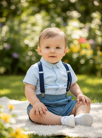 Conjunto para niño de tres piezas Colección Alfarería