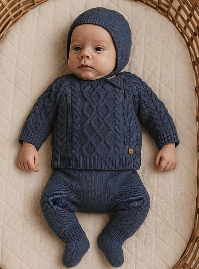 Conjunto para niño de tres piezas colección Leicester