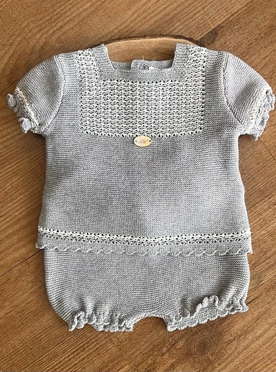 Conjunto para niño gris colección Perl