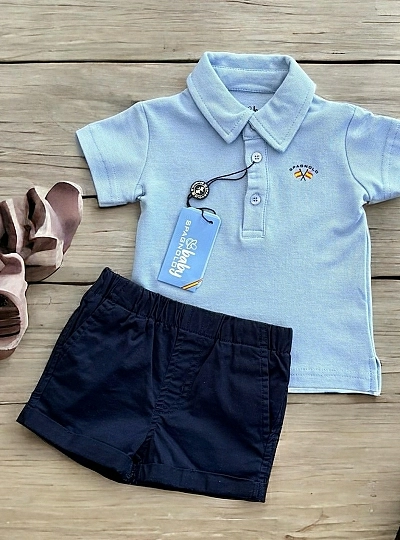 Conjunto para niño Polo y pantaloncito de spagnolo