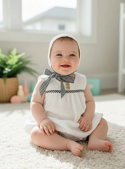 Conjunto pelele y capota unisex Colección Cerámica