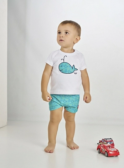 Conjunto playero  para niño. Colección Ballena