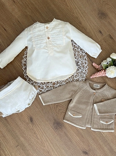 Conjunto tres piezas para niño de Lolittos colección Fantasia