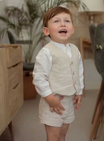 Conjunto tres piezas para niño. Ceremonia